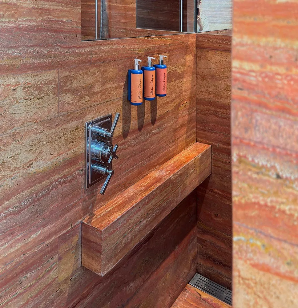 red travertine red travertine